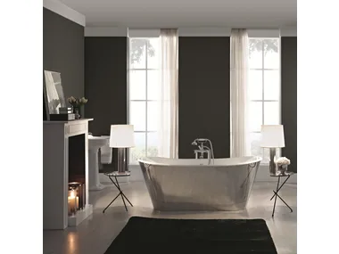 TRENDY STEEL - Classic style steel bathtub _ BLEU PROVENCE