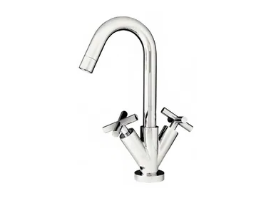MARINET - Countertop washbasin mixer with individual rosettes _ Blubbain