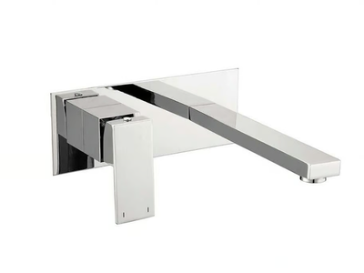 MAYA - Single handle wall-mounted washbasin mixer _ Blubbain