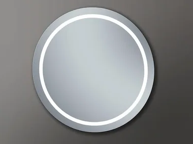 ROYAL - Round mirror with integrated lighting _ Blubbain