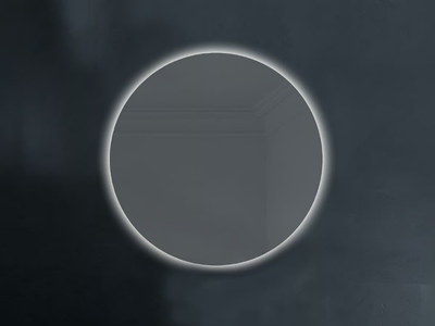 TYNA - Round mirror with integrated lighting _ Blubbain