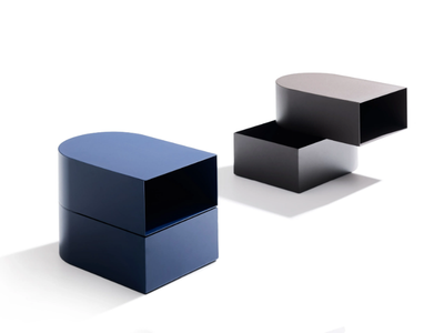 ABSIDE - Metal bedside table / coffee table _ Bolzan