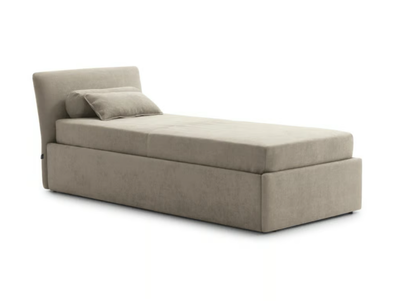 BIBA - Trundle fabric bed with upholstered headboard _ Bolzan