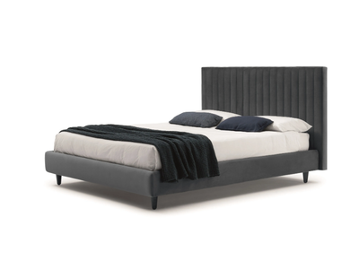 CLAY - Double bed with upholstered headboard _ Bolzan