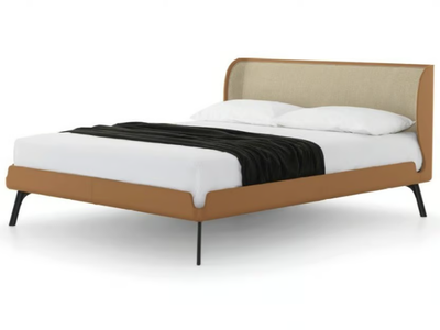 GABRI - Tanned leather double bed _ Bolzan