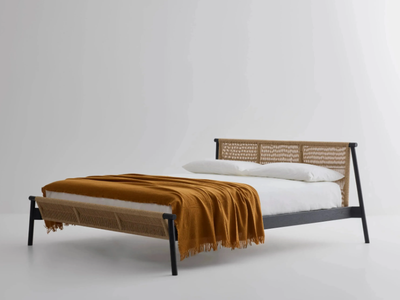 JACK-E INTRECCIO - Wooden double bed _ Bolzan