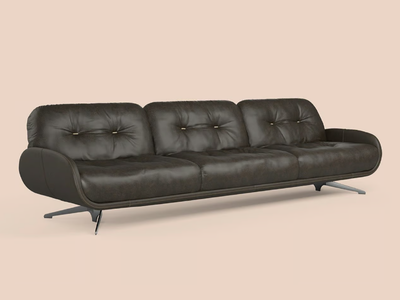 AYTON - 3 seater leather sofa _ Borzalino