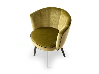 DIVA - Upholstered fabric chair _ Borzalino
