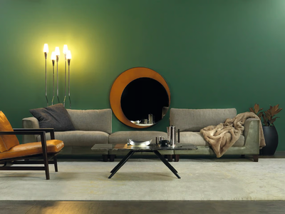STATUS QUO - Modular leather and fabric sofa _ Borzalino