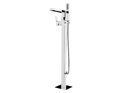 AKI - Floor standing chromed brass bathtub mixer _ Bossini
