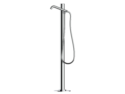 NOBU - INOX AISI 316L - Floor standing stainless steel bathtub mixer _ Bossini