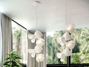 MOD S/73/6L - LED aluminium pendant lamp _ BOVER