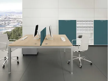 GATE - Office desk with cable management _ Bralco