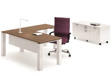 JET EVO - L-shaped office desk _ Bralco