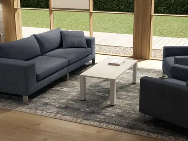 WINGLET - Low rectangular melamine-faced chipboard coffee table _ Bralco