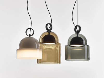 DOME - Blown glass pendant lamp _ BROKIS