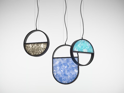 GEOMETRIC - Glass pendant lamp _ BROKIS