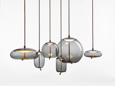 KNOT - LED blown glass pendant lamp _ BROKIS