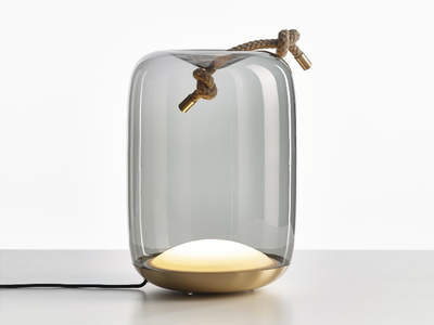 KNOT - LED blown glass table lamp _ BROKIS