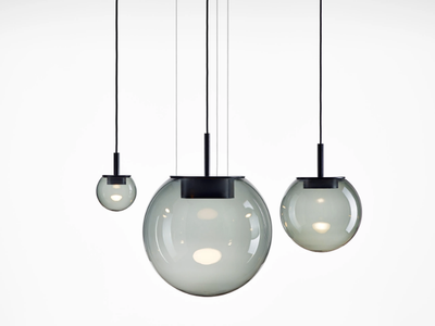 ORBIS - Blown glass pendant lamp _ BROKIS