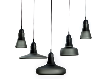 SHADOWS XL - Dimmable blown glass pendant lamp _ BROKIS