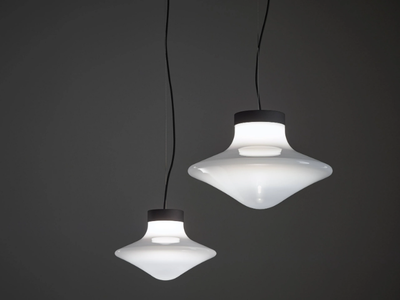 TROTTOLA - LED opal glass pendant lamp _ BROKIS