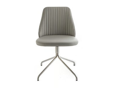 BREAK - Swivel upholstered leather chair _ BROSS