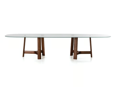 RIVER - Rectangular crystal table _ BROSS