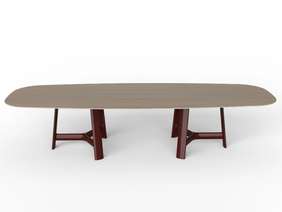 RIVER - Rectangular wooden table _ BROSS