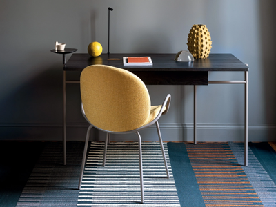 ROHE - Rectangular writing desk with drawers _ BROSS
