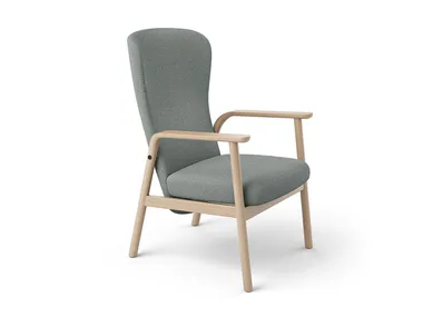 FEEL - Fabric armchair high-back with armrests _ Brunner