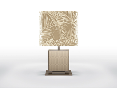 BERNINI - Metal table lamp and fabric lampshade _ BRUNO ZAMPA
