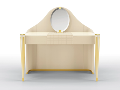 KIMBERLY - Dressing table covered in leather _ BRUNO ZAMPA
