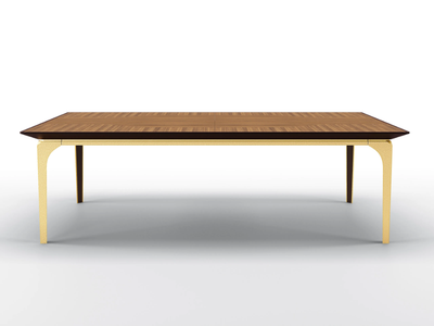 WANDA - Rectangular walnut dining table _ BRUNO ZAMPA