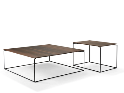 NICO - Steel and wood coffee table _ Bullfrog