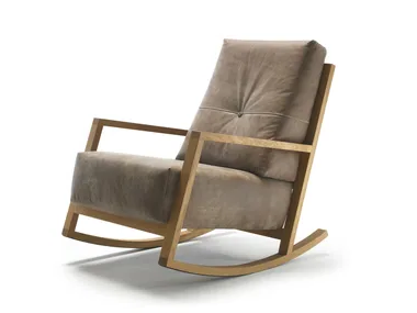 SWINGELING - Rocking armchair with armrests _ Bullfrog