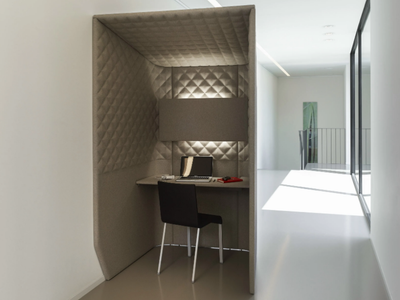 BuzziBooth - Acoustic fabric phone booth _ BuzziSpace