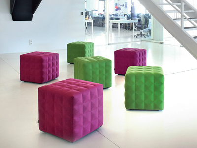 BuzziCube 3D - Upholstered felt pouf _ BuzziSpace