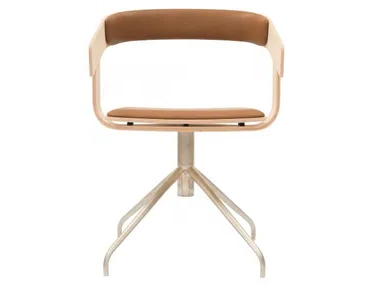 BuzziFloat Cross - With 4-spoke base chair with armrests _ BuzziSpace