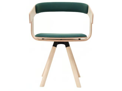 BuzziFloat - Trestle-based chair with armrests _ BuzziSpace
