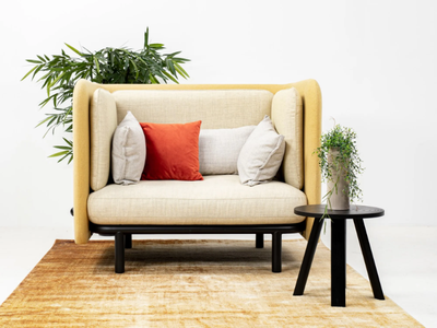 BUZZISPARK LOW - Fabric armchair with armrests _ BuzziSpace
