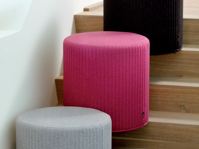 BuzziSpot - Upholstered felt pouf _ BuzziSpace