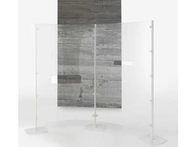 ARIANNA SAFETY - Free standing polycarbonate protective barrier _ Caimi Brevetti