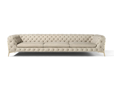 BELLE EPOQUE - Tufted 4 seater leather sofa _ Calia Italia