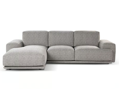 FOSTER - 4 seater fabric sofa with chaise longue _ Calia Italia