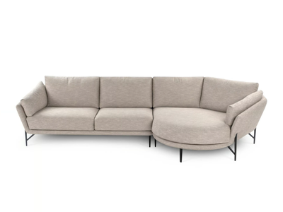 VENERE - Fabric sofa with chaise longue with removable cover _ Calia Italia