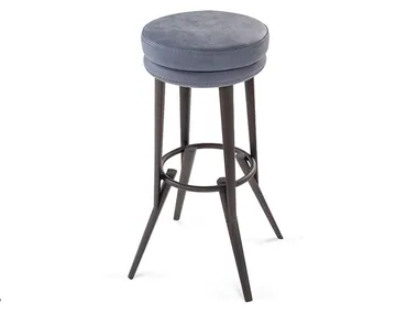 VENERE - High leather stool with footrest _ Calia Italia