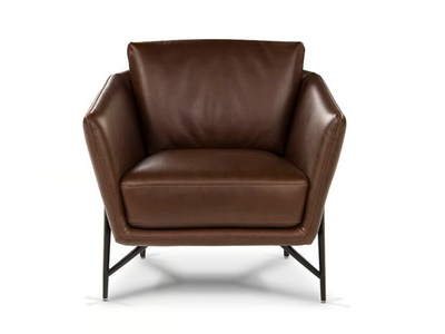 VENERE - Leather armchair with armrests _ Calia Italia