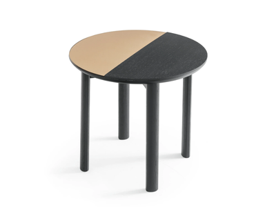 BAM - Round wood veneer coffee table _ Calligaris
