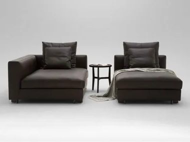 CLOUDS - Upholstered leather day bed _ CAMERICH